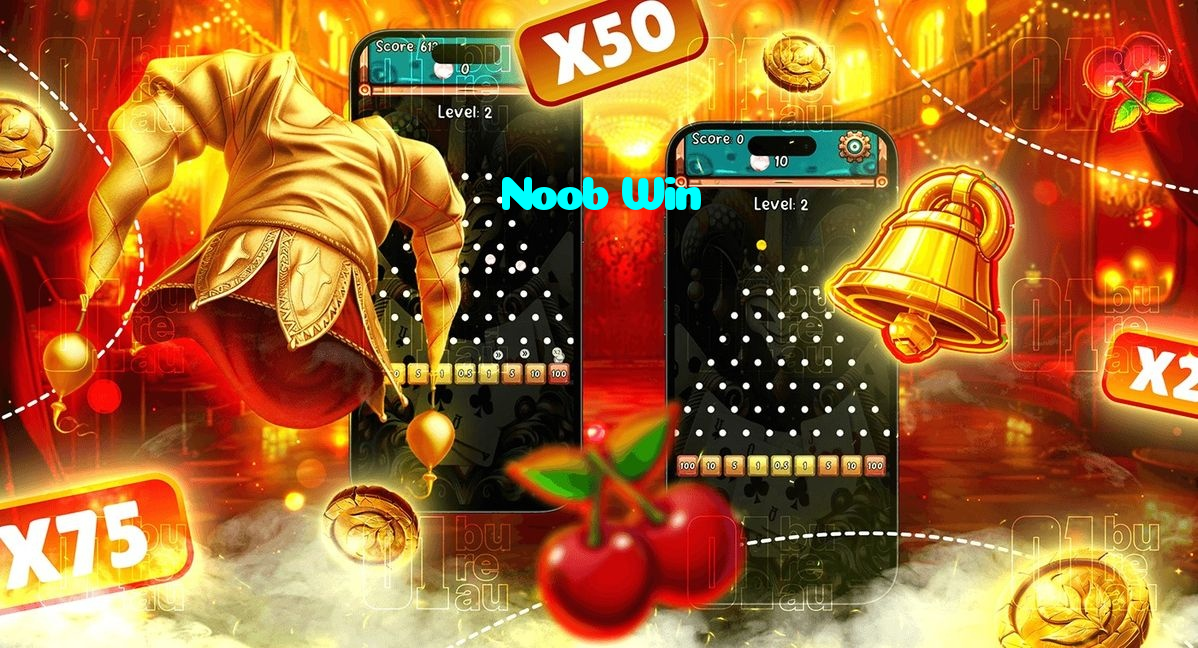 Noob Win casino presented on mobile device in Pakistan with slots and live games